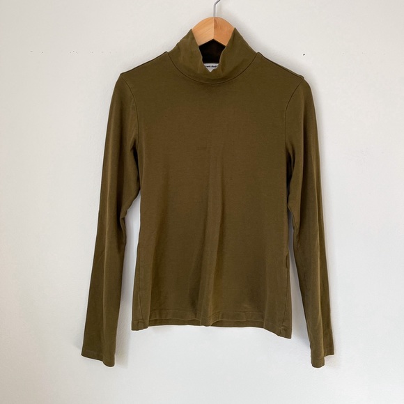Frank & Oak Green Modal Cotton Mock Neck - Picture 5 of 5